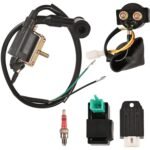 Trkimal Full Wiring Harness Loom Solenoid Relay Spark Plug Coil Regulator CDI For 4 Stroke ATV 50cc 70cc 90cc 110cc 125cc Dirt Pit Bike Buggy Quad Electric Start Engine - Image 4