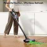 Trucozie Cordless Vacuum Cleaner, Self-Standing Lightweight Stick Vacuum with 50 mins Runtime, Powerful Suction, Anti-Tangle Wireless Vacuum for Home, Hardwood Floor, Carpet, Pet Hair, Black - Image 3