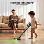 Trucozie Cordless Vacuum Cleaner, Self-Standing Lightweight Stick Vacuum with 50 mins Runtime, Powerful Suction, Anti-Tangle Wireless Vacuum for Home, Hardwood Floor, Carpet, Pet Hair, Black - Image 4