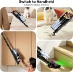 Trucozie Cordless Vacuum Cleaner, Self-Standing Lightweight Stick Vacuum with 50 mins Runtime, Powerful Suction, Anti-Tangle Wireless Vacuum for Home, Hardwood Floor, Carpet, Pet Hair, Black - Image 6