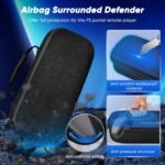 Auarte 12 in 1 Accessories Set for Playstation Portal Remote Player, Hard Carrying Case for PS Portal with Clear Skin Case for PS5 Portal, 2 Screen Protector with 4 Thumb Grip - Image 3