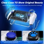 Auarte 12 in 1 Accessories Set for Playstation Portal Remote Player, Hard Carrying Case for PS Portal with Clear Skin Case for PS5 Portal, 2 Screen Protector with 4 Thumb Grip - Image 6