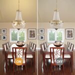 KAERDI Mini French Empire Crystal Chandelier 4 Lights Pendant Lighting Fixture for Dining Living Room Foyer Kitchen Bedroom Entryway,Antique Brass,E12,19.7" Hx12.6 W - Image 6