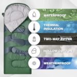 IFORREST Sleeping Bag - Single-Person Cold Weather Camping Sleep Bag for Adults and Teens - XXL 33in/ 40" - Extra-Wide & Warm for Big & Tall - All-Season Comfort - Image 6