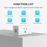 SURNICE Remote Control Outlet 15A Wireless Light Switch for Household Appliances, 260 FT Range, Electrical Outlet Switch, FCC Certified, ETL Listed, 4 Outlets + 1 Remote - Image 4