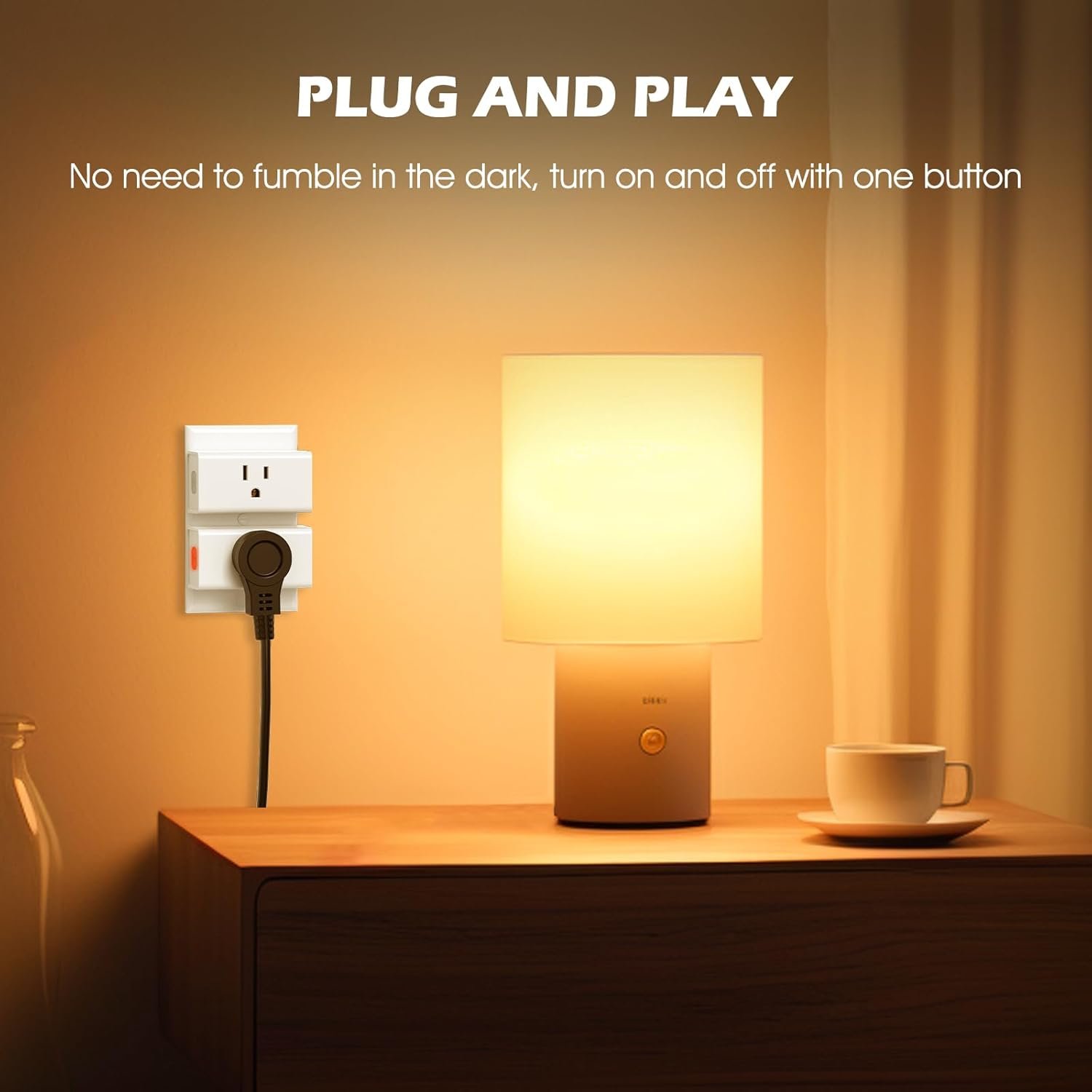 SURNICE Remote Control Outlet 15A Wireless Light Switch for Household Appliances, 260 FT Range, Electrical Outlet Switch, FCC Certified, ETL Listed, 4 Outlets + 1 Remote - Image 5