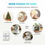 SURNICE Remote Control Outlet 15A Wireless Light Switch for Household Appliances, 260 FT Range, Electrical Outlet Switch, FCC Certified, ETL Listed, 4 Outlets + 1 Remote - Image 6