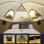 Pickup Truck Tent with Awning Shade,Waterproof PU5000mm Oxford for 5.5-6.3 FT Truck Bed for Camping Travel Outdoor Activities for Chevy Silverado 1500,Ram 1500/Dakota,F150,GMC 1500,Titan,Tundra - Image 4