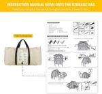 Pickup Truck Tent with Awning Shade,Waterproof PU5000mm Oxford for 5.5-6.3 FT Truck Bed for Camping Travel Outdoor Activities for Chevy Silverado 1500,Ram 1500/Dakota,F150,GMC 1500,Titan,Tundra - Image 7