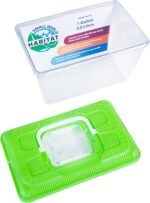 Penn-Plax Small World Habitat – Portable Clear and Transparent Plastic Tank – Excellent for Small Critters and Creatures – Easy to Clean & Handle – 1 Gallon, 10"L x 5.43"W x 6.26"H - Image 6