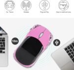 ASHATA 2.4G Car Mouse with USB Reciver 1600DPI Optical Mouse for PC Computer Laptop Tablet, High Cute Mouse for XP//Win7/ME/2000/for OS (Pink) - Image 4