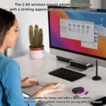 ASHATA 2.4G Car Mouse with USB Reciver 1600DPI Optical Mouse for PC Computer Laptop Tablet, High Cute Mouse for XP//Win7/ME/2000/for OS (Pink) - Image 7