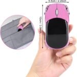 ASHATA 2.4G Car Mouse with USB Reciver 1600DPI Optical Mouse for PC Computer Laptop Tablet, High Cute Mouse for XP//Win7/ME/2000/for OS (Pink) - Image 8