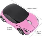 ASHATA 2.4G Car Mouse with USB Reciver 1600DPI Optical Mouse for PC Computer Laptop Tablet, High Cute Mouse for XP//Win7/ME/2000/for OS (Pink) - Image 9