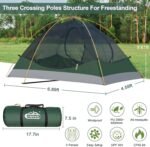 2 Person Backpacking Tent, Waterproof 4 Season Tent, Windproof Cold Weather Winter Tent for Camping, Hiking, Hunting, Cycling - Image 4