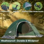 2 Person Backpacking Tent, Waterproof 4 Season Tent, Windproof Cold Weather Winter Tent for Camping, Hiking, Hunting, Cycling - Image 8