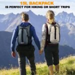Seektop 20L Small Hiking Backpack for Women Men, Lightweight Hiking Packable Daypack with Phone Pocket for Travel Camping (Beige, 20L) - Image 6