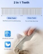 Fiurfiy 6-in-1 Dog Grooming Scissors - Professional Stainless Steel Hair Cutting Kit with Safety Rounded Tips, Ergonomic Soft-Grip Handles for Small & Large Dogs, Cats - Image 5