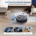 ECOVACS DEEBOT N30 Omni Robot Vacuum and Mop, 10000Pa Suction, TruEdge Adaptive Edge Mopping, ZeroTangle 2.0 Technology, Hot Air-Drying, Self-Emptying, Auto-Lift Mopping, Obstacle Avoidance - Image 4