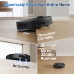 ECOVACS DEEBOT N30 Omni Robot Vacuum and Mop, 10000Pa Suction, TruEdge Adaptive Edge Mopping, ZeroTangle 2.0 Technology, Hot Air-Drying, Self-Emptying, Auto-Lift Mopping, Obstacle Avoidance - Image 9