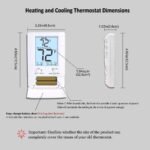 Thermostat for Home Non-Programmable Single-Stage Systems, 1 Heat/1 Cool, Easy DIY, White Backlight - Image 6