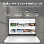 HP Stream 14" HD BrightView Laptop, Intel Celeron N4120 Processor, 16GB RAM, 64GB SSD, Intel UHD Graphics, 720p Webcam, WiFi, HDMI, Win 11 S, White (Renewed) - Image 3