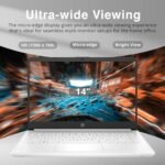 HP Stream 14" HD BrightView Laptop, Intel Celeron N4120 Processor, 16GB RAM, 64GB SSD, Intel UHD Graphics, 720p Webcam, WiFi, HDMI, Win 11 S, White (Renewed) - Image 4