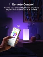 meross Smart Table Lamp, Bedside Lamp, Compatible with Apple HomeKit, Siri, Amazon Alexa and SmartThings, Tunable White and Multi-Color, Touch Control, Voice and App Control - Image 6