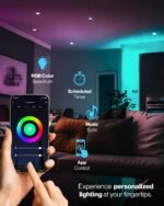Sunco BR30 Alexa Smart Flood Light Bulb, Color Changing LED Recessed WiFi Bulb 8W, RGB CW, Dimmable, 650 LM, Compatible with Alexa & Google Assistant, E26 Base, No Hub Required, 10 Pack - Image 3