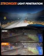 SEALIGHT H11 H16 H8 LED Fog Light Bulbs, 12,000 lumens 6500K White H16 H8 LED Fog Lights or Daytime Running Lamp, Interior Lighting, Pack of 2 - Image 4