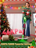 SUXIANGVAC Cordless Vacuum Cleaner, 46Kpa//500W/55Mins Vacuum Cleaners for Home, Self-Standing Stick Vacuum, LED Display & Anti-Tangle, Lightweight Rechargeable Vacuum for Carpet, Floor - Image 3