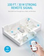 Syantek Remote Control Outlet Wireless Light Switch for Household Appliances, Expandable Remote Light Switch Kit, Up to 100 ft Range, FCC Certified, ETL Listed, White (3 Outlets + 1 Remotes) - Image 5