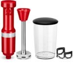 KitchenAid Variable Speed Corded Hand Blender KHBV53, Empire Red - Image 4