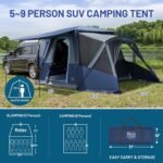 TIMBER RIDGE 5-9 Person SUV Tent with Screen Porch and Awning for Family Camping, Weather Resistant and Portable Van or Car Tent, Includes Rainfly and Storage Bag, 13' W X 10' L X 7.1' H - Image 5
