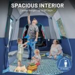 TIMBER RIDGE 5-9 Person SUV Tent with Screen Porch and Awning for Family Camping, Weather Resistant and Portable Van or Car Tent, Includes Rainfly and Storage Bag, 13' W X 10' L X 7.1' H - Image 6