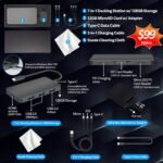 Samsung Galaxy Chromebook Go 14" LED HD Laptop, Intel Celeron N4500, 4GB LPDDR4X, 288GB Storage (128GB eMMC+160GB Docking Station Set), Intel UHD Graphics, Wi-Fi 6, 720p Camera, Chrome OS, Silver - Image 3