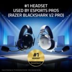 Razer BlackShark V2 Pro Wireless PlayStation Gaming Headset: 50mm Drivers - Super Wideband Mic - Noise Isolating Earcups - For PS5, Nintendo Switch 2, PC, Mac - Bluetooth, USB-C - 70hr Battery – Black - Image 3