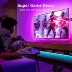 KSIPZE LED Lights for TV, 16.5ft TV led Backlight for 45-75 Inch TVs RGB TV Backlight Behind Music Sync Smart APP & Button Control TV LED Strip Lights USB Powered for Bedroom/Gaming - Image 5
