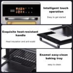 HOMLOVE 18QT Large Air Fryer Oven with Touch Screen Display, 10-in-1 Air Fry, Roast, Bake, Broil, Dry, Frozen, Proof Combo with Window, Family-Size, Multi-Function, Healthy Cooking 120V - Image 7