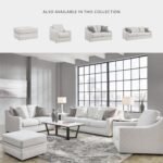 Signature Design by Ashley Maitelynn Contemporary Sofa with Accent Pillows, Reversible Cushions and Sloped Arms, Light Gray - Image 6