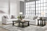 Signature Design by Ashley Maitelynn Contemporary Sofa with Accent Pillows, Reversible Cushions and Sloped Arms, Light Gray - Image 12