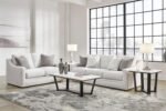 Signature Design by Ashley Maitelynn Contemporary Sofa with Accent Pillows, Reversible Cushions and Sloped Arms, Light Gray - Image 13