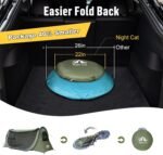 Night Cat Pop-up Camping Tent: 1 Person Tent Waterproof Instant Easy Setup Tunnel Tent Fits with Camping Cot (Excluded) - Image 3
