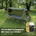 Night Cat Pop-up Camping Tent: 1 Person Tent Waterproof Instant Easy Setup Tunnel Tent Fits with Camping Cot (Excluded) - Image 4