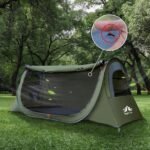 Night Cat Pop-up Camping Tent: 1 Person Tent Waterproof Instant Easy Setup Tunnel Tent Fits with Camping Cot (Excluded) - Image 6