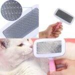 9PCS Small Animal Grooming Kit, Cleaning Brush Removes Loose Hair, Pet Bath Brush,Shampoo Brush, Nail Clipper, Flea Comb For Rabbit, Puppy, Kitten, Guinea Pig (9PCS-Pink) - Image 4