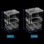Petzilla in-Tank Aquarium Breeder Box for Fish Tank, Breeding Incubator for Small Fish Hatchery, Acrylic Divider for Shrimp Clownfish Aggressive Injured Fish (Small) - Image 6