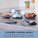 Ninja Crispi 4-in-1 Glass Air Fryer | 450°F | Non-Toxic | 4QT & 6-Cup Glass Containers w/Lids | Microwave, Freezer, Dishwasher Safe | Max Crisp, Air Fry, Bake, Recrisp | Periwinkle | FN101PL - Image 3