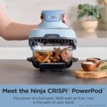 Ninja Crispi 4-in-1 Glass Air Fryer | 450°F | Non-Toxic | 4QT & 6-Cup Glass Containers w/Lids | Microwave, Freezer, Dishwasher Safe | Max Crisp, Air Fry, Bake, Recrisp | Periwinkle | FN101PL - Image 4