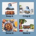 Ninja Crispi 4-in-1 Glass Air Fryer | 450°F | Non-Toxic | 4QT & 6-Cup Glass Containers w/Lids | Microwave, Freezer, Dishwasher Safe | Max Crisp, Air Fry, Bake, Recrisp | Periwinkle | FN101PL - Image 6